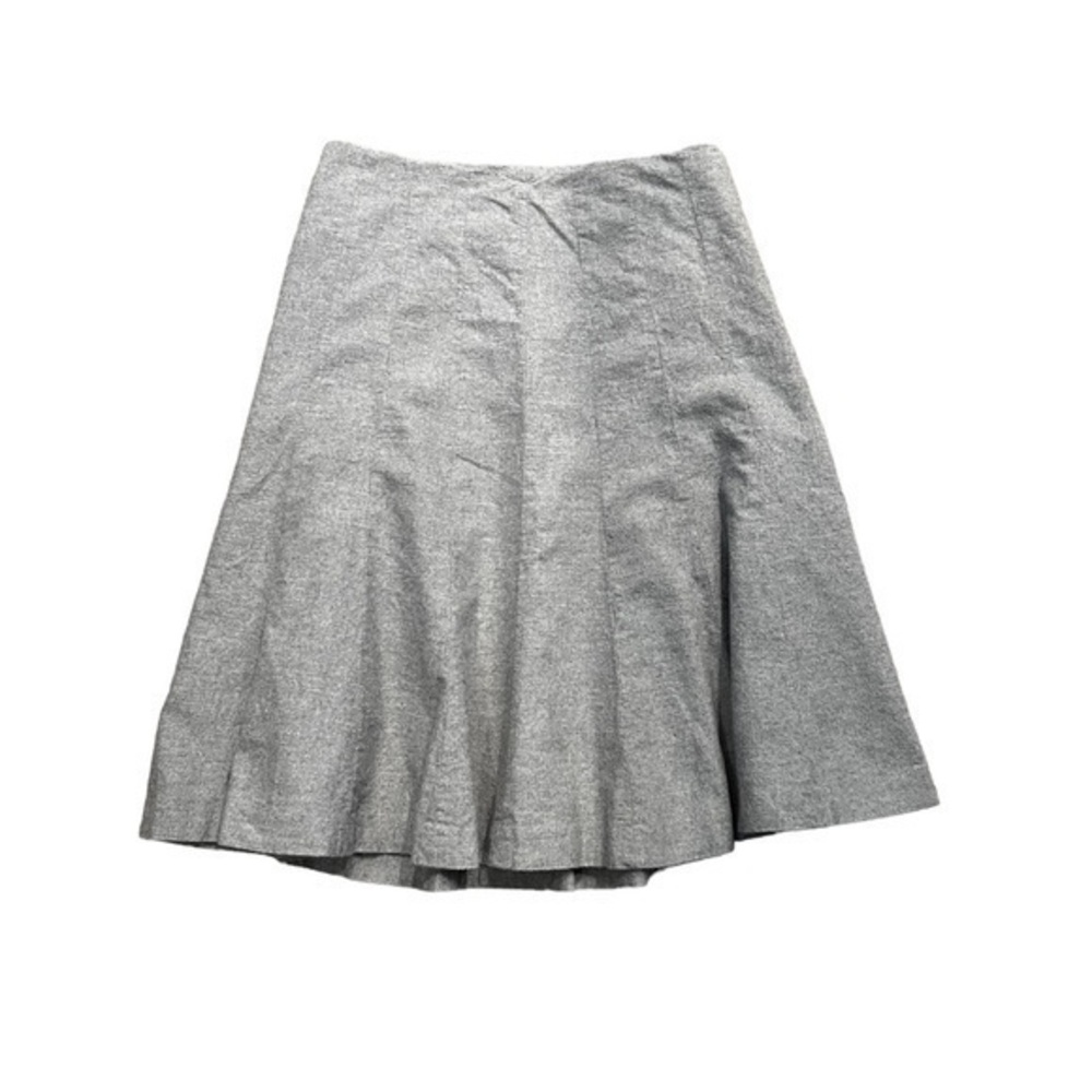 Isaac Mizrahi Knee Length A-Line Gray Skirt Size 4